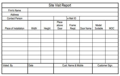 Download Site Visit Report