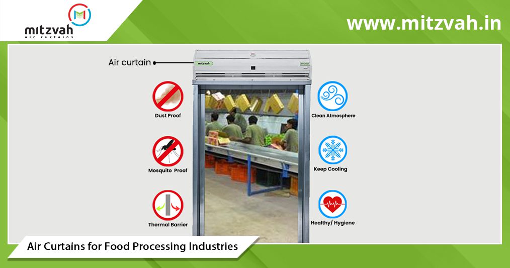 air curtains in food processing industries